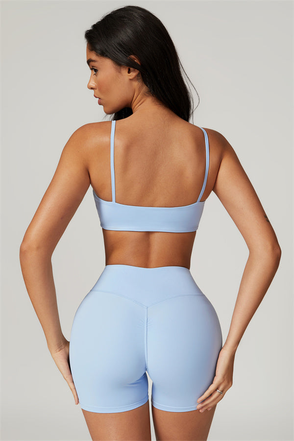 Conjunto de 2 piezas de sujetador deportivo y pantalón corto Sophia