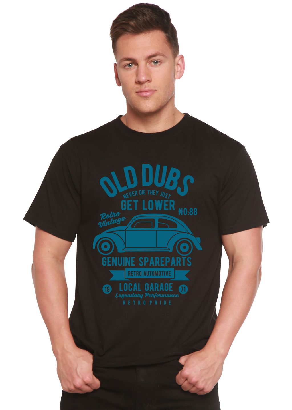 Camiseta gráfica de manga corta de bambú/algodón orgánico Spun Bamboo® para hombre de Old Dubs