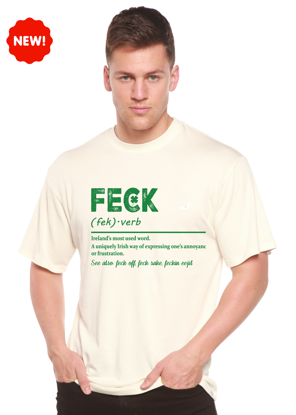 Camiseta Gráfica Unisex de Bambú/Algodón "Feck Irish St Patricks Day"