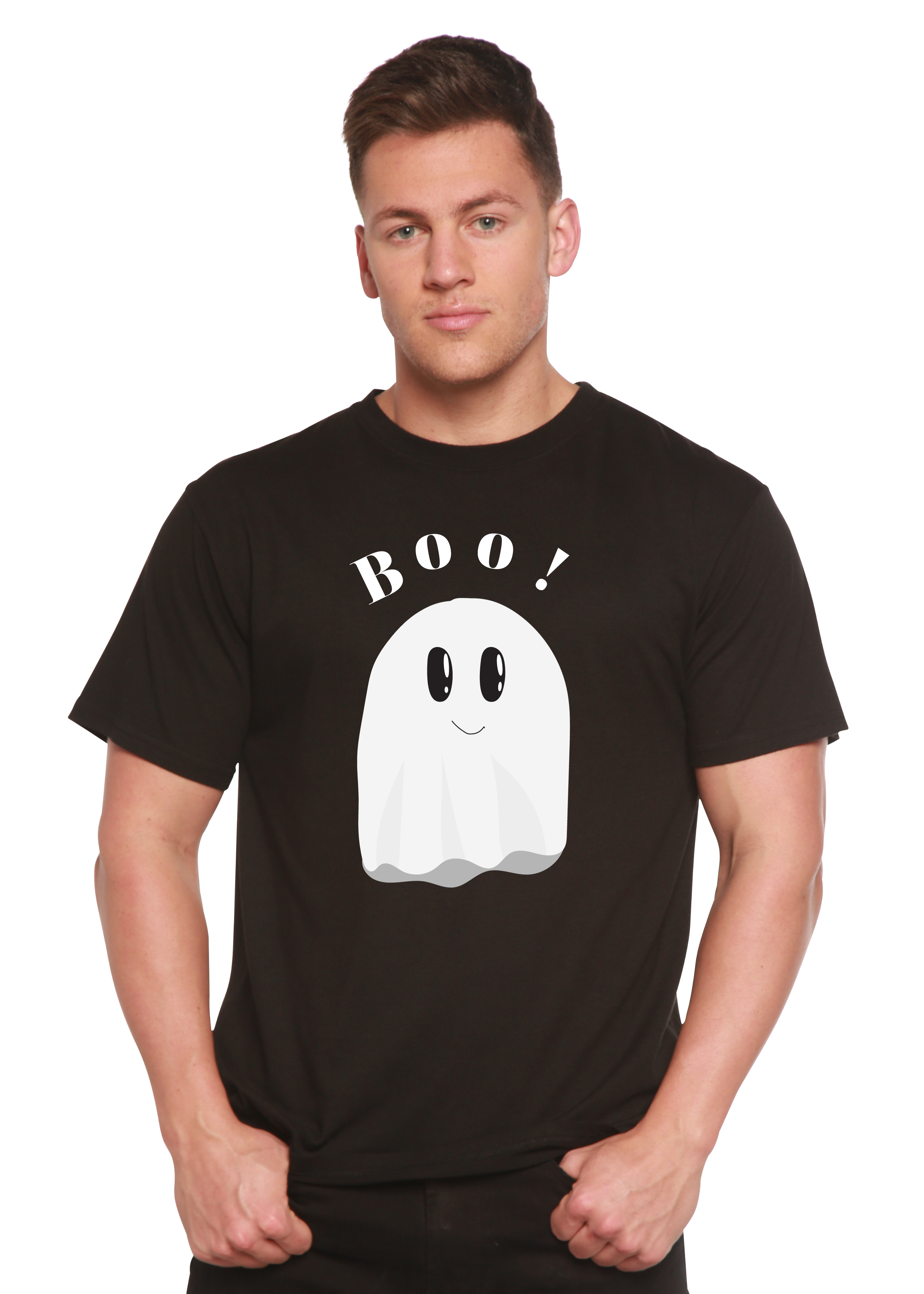 Camiseta gráfica de manga corta de bambú/algodón orgánico Boo para hombre