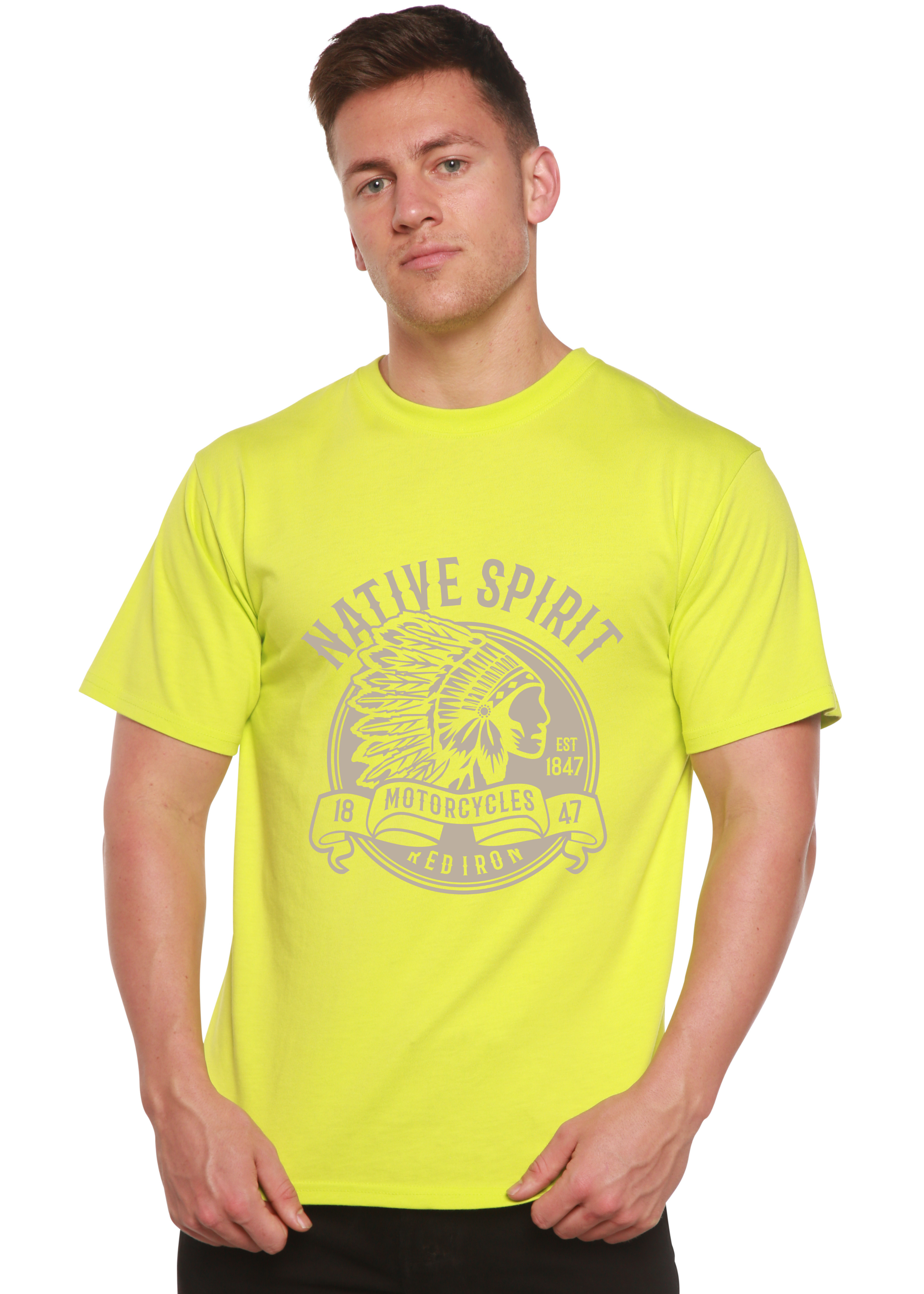 Camiseta gráfica de manga corta Native Spirit Spun Bamboo® de viscosa de bambú/algodón orgánico para hombre