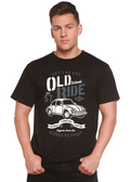 Camiseta gráfica de manga corta para hombre Old School Ride Spun Bamboo® de viscosa de bambú/algodón orgánico