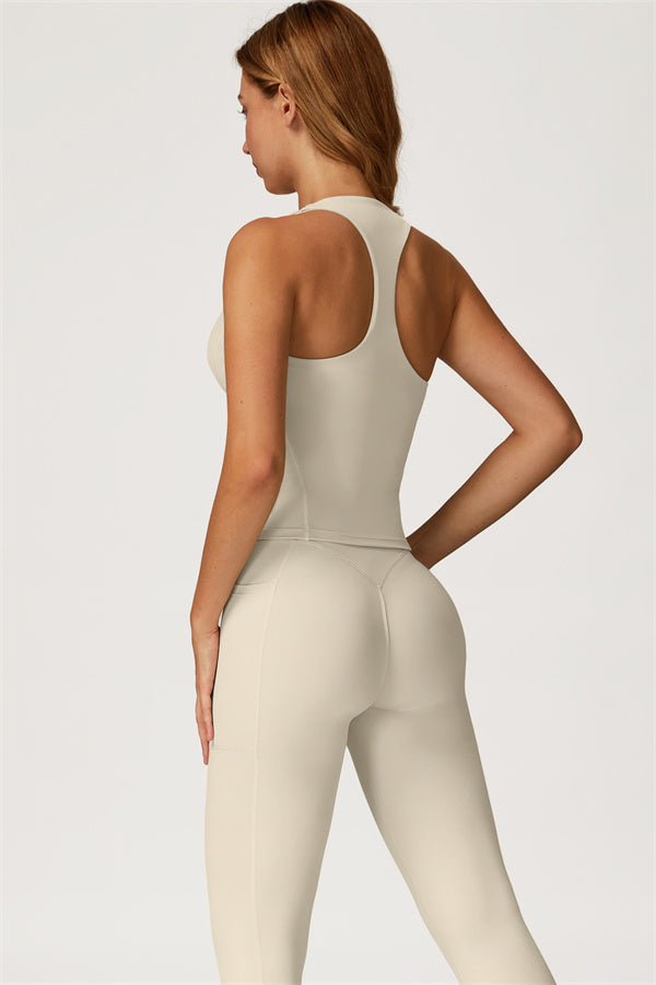 El conjunto de 2 piezas de leggings y camiseta corta Glacier