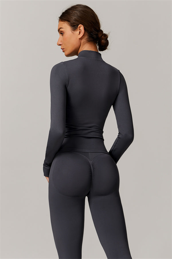 Conjunto de 3 piezas Nova Luxe: chaqueta, sujetador deportivo y leggings