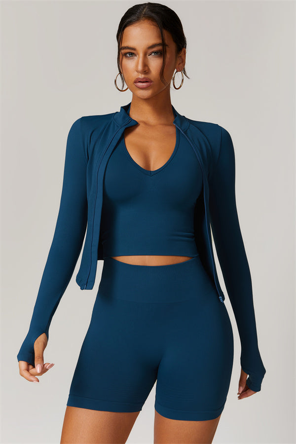 El conjunto de 2 piezas de chaqueta y pantalón corto Delight