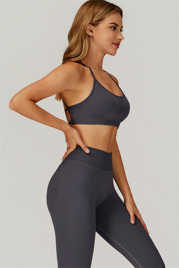 Conjunto de 2 piezas de leggings y sujetador deportivo Nova personalizado