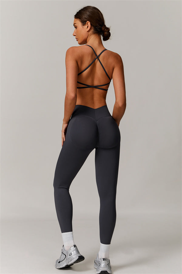 Conjunto de 2 piezas de sujetador deportivo y leggings Nova Luxe