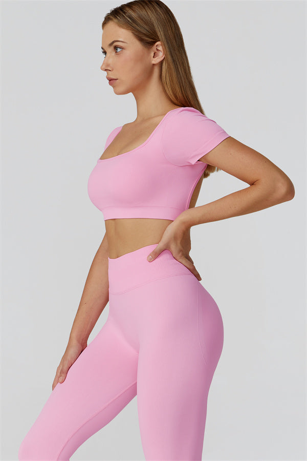 Conjunto de 2 piezas Reign Crop Top y Leggings