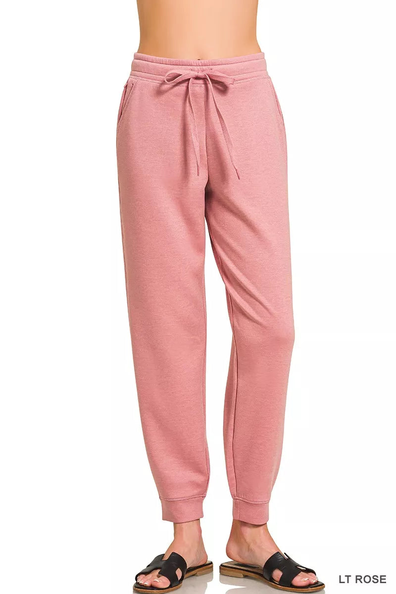 Drawstring Scuba Joggers with Pockets