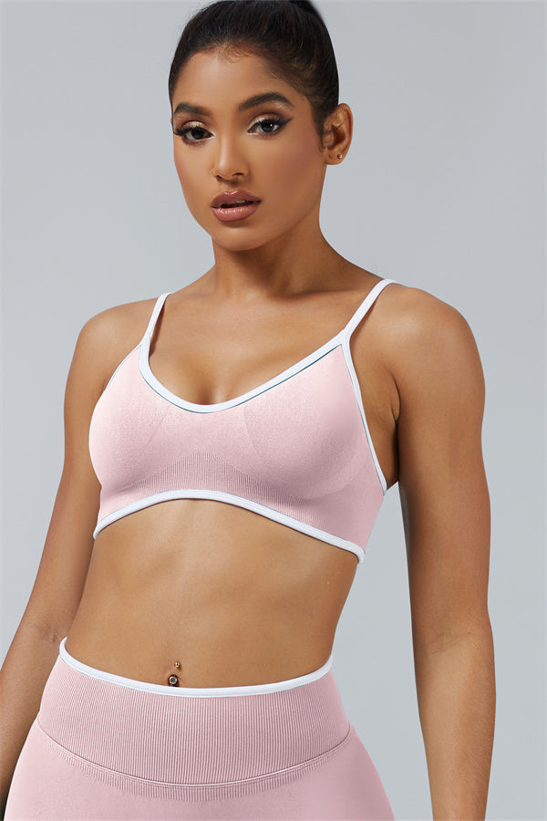 Conjunto de 2 piezas de sujetador deportivo y shorts Elevate