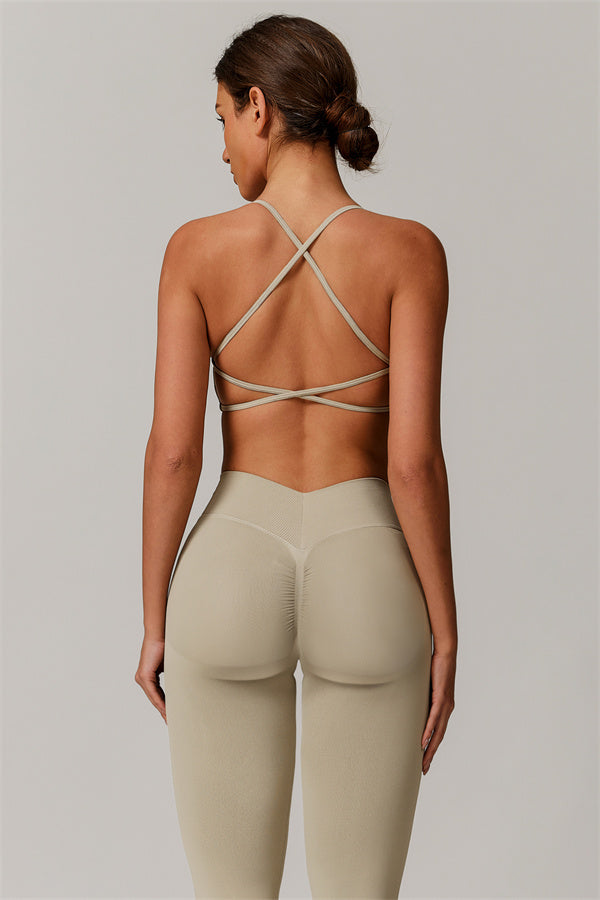 Conjunto de 2 piezas de sujetador deportivo y leggings Nova Luxe