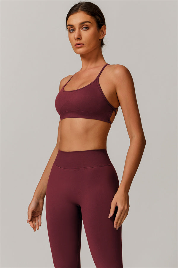 Conjunto de 2 piezas de sujetador deportivo y leggings Nova Luxe