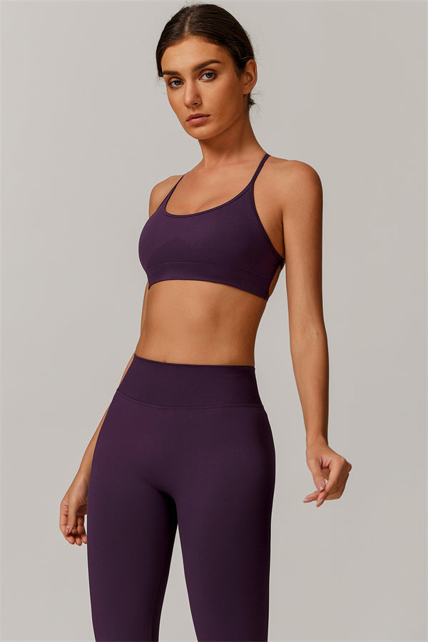 Conjunto de 2 piezas de sujetador deportivo y leggings Nova Luxe