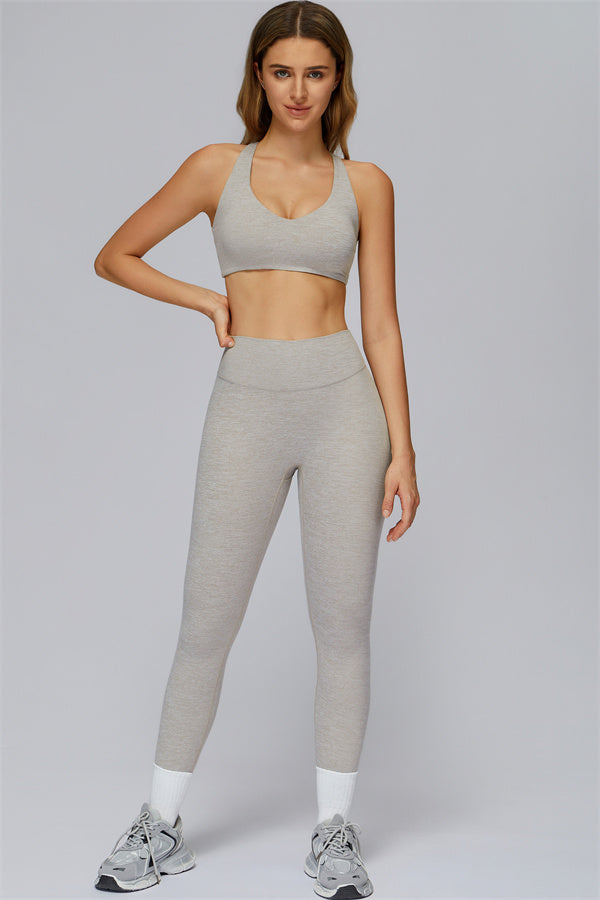 The Radiance Jacket Racerback Sports Bra Leggings 3-Piece Set