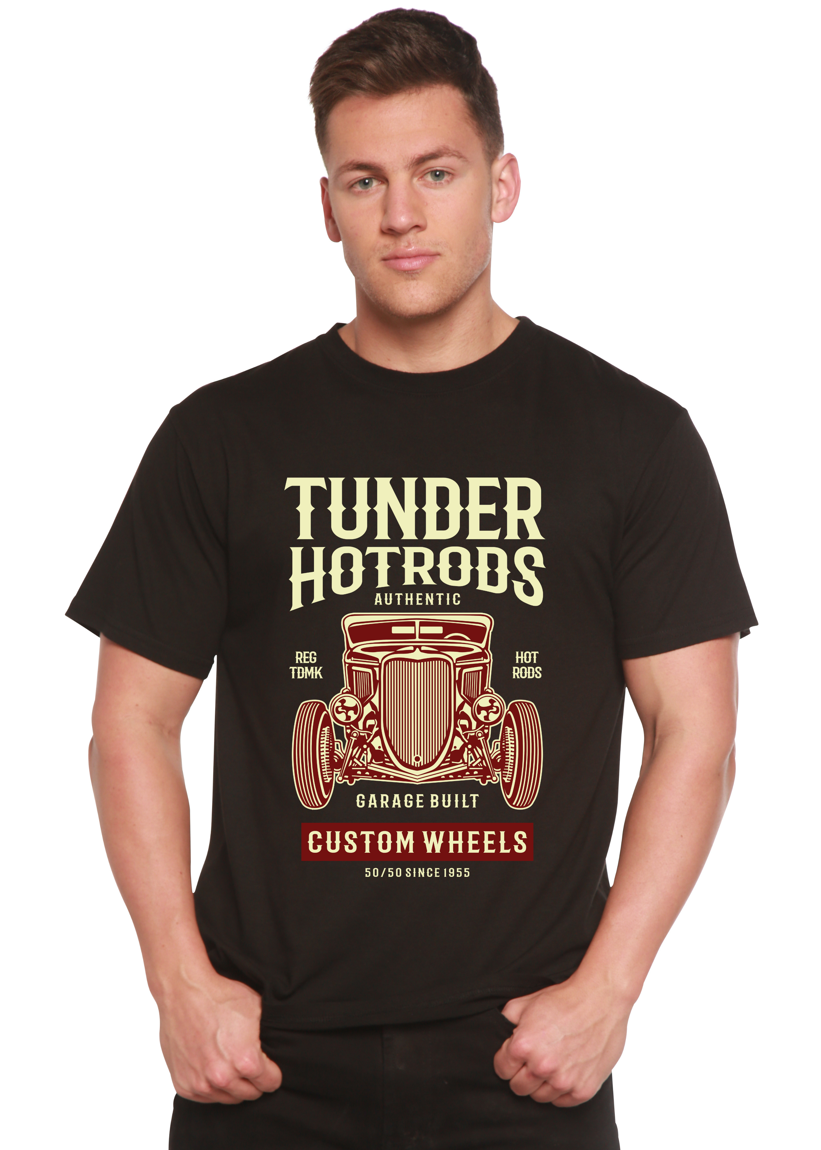 Camiseta gráfica de manga corta para hombre Thunder Hot Spun Bamboo® de viscosa de bambú y algodón orgánico