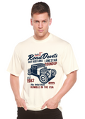 Camiseta gráfica de manga corta Road Devils Spun Bamboo® de viscosa de bambú/algodón orgánico para hombre