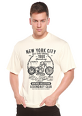 Camiseta gráfica de manga corta de viscosa de bambú/algodón orgánico para hombre Spun Bamboo® de Nueva York