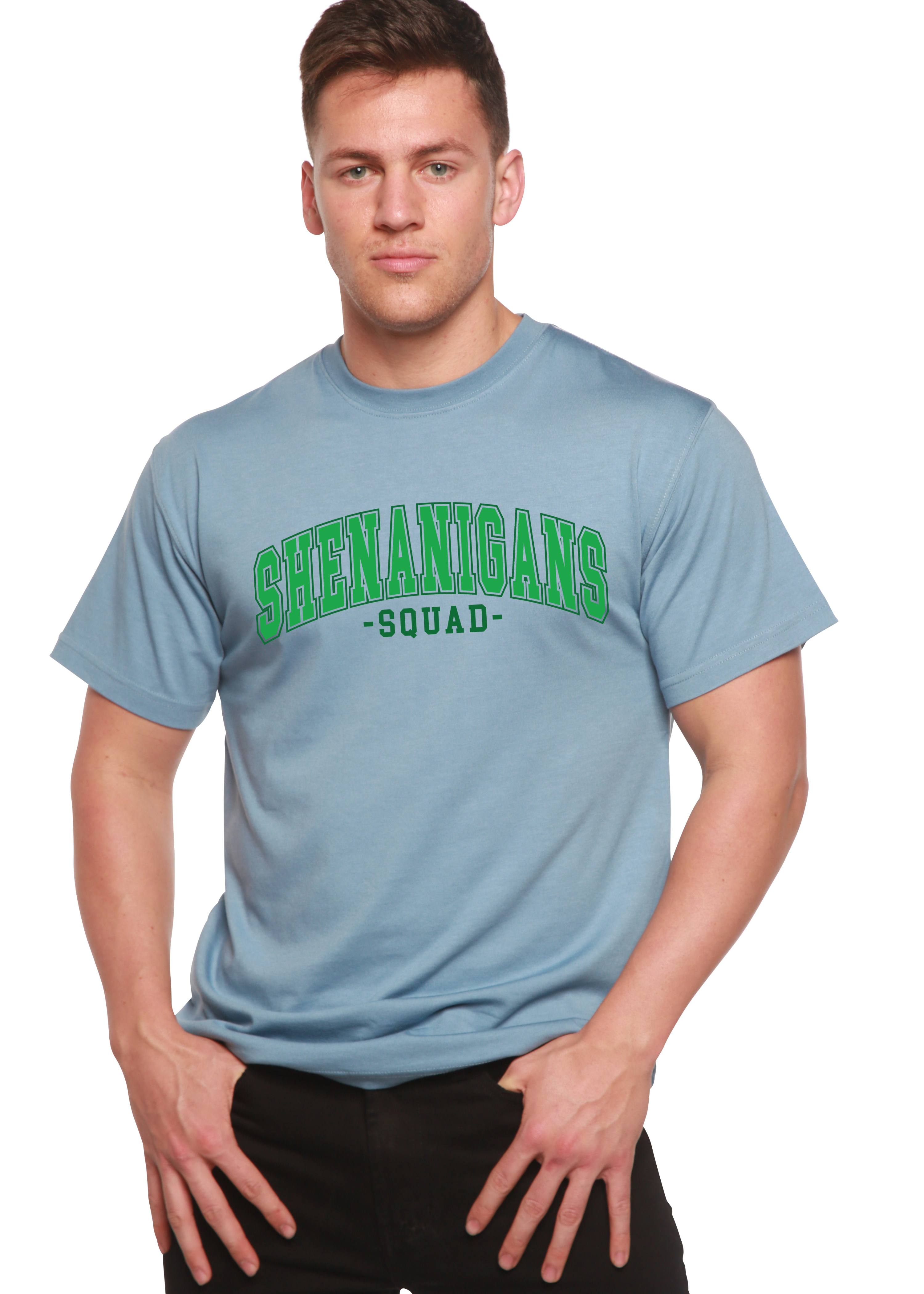 Camiseta Gráfica Unisex de Bambú/Algodón Shenanigans Squad
