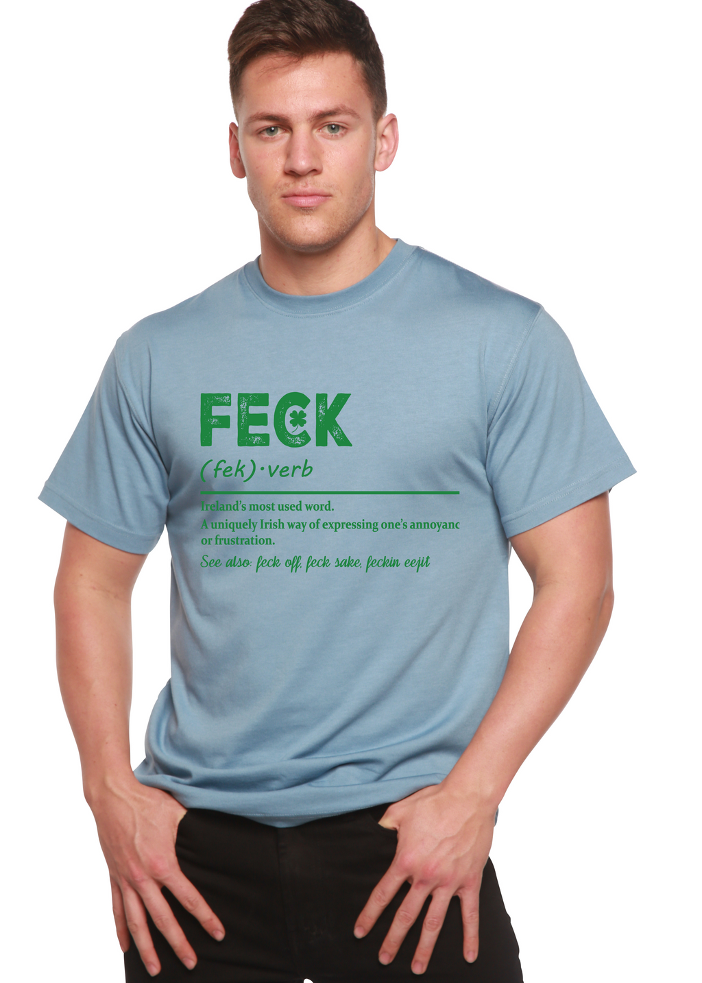 Camiseta Gráfica Unisex de Bambú/Algodón "Feck Irish St Patricks Day"