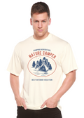 Camiseta gráfica Nature Camper Spun Bamboo® de manga corta de viscosa de bambú y algodón orgánico para hombre