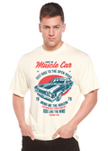 Camiseta gráfica de manga corta de viscosa de bambú/algodón orgánico Muscle Car Spun Bamboo® para hombre