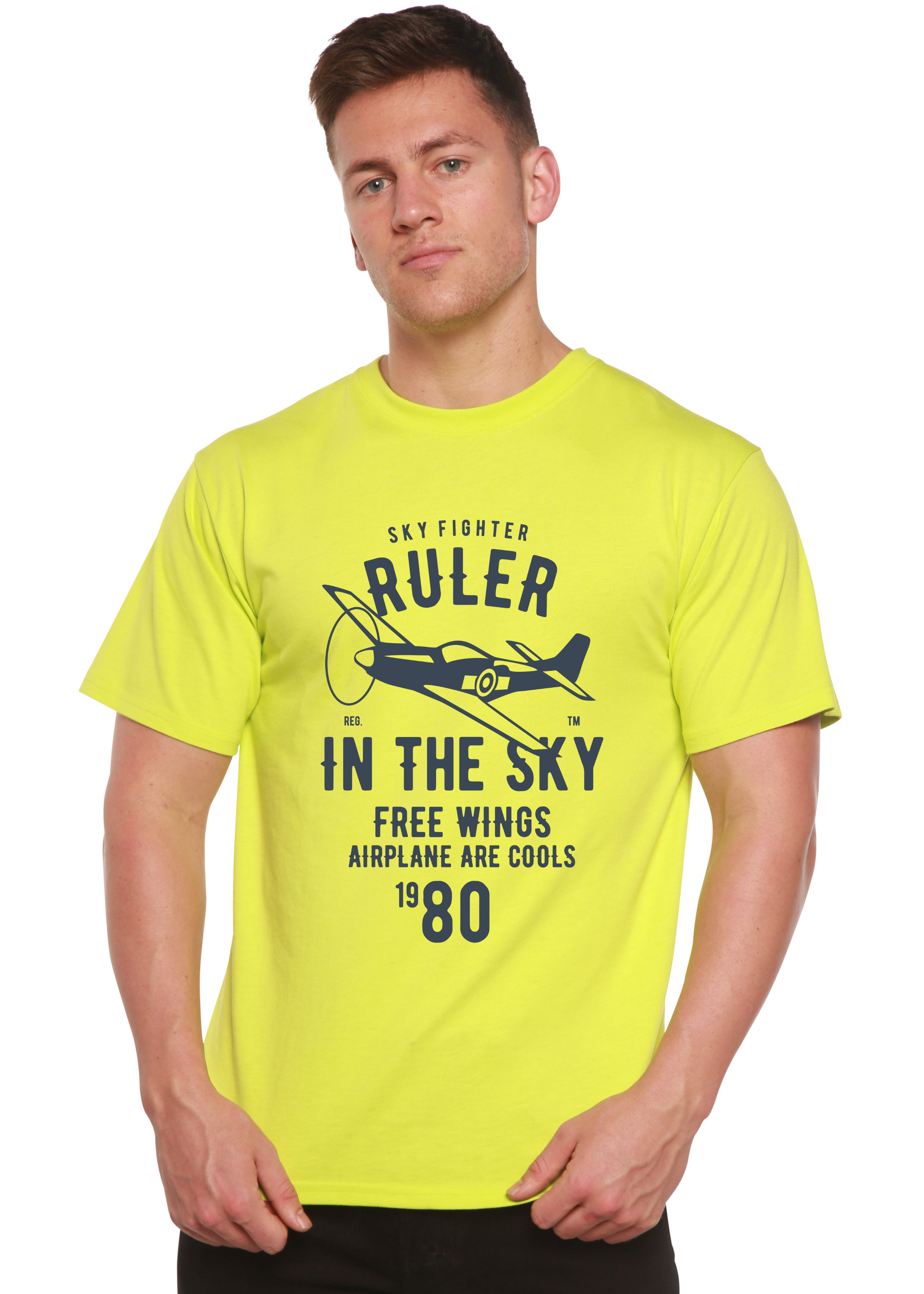 Ruler In The Sky Spun Bamboo® Camiseta Gráfica de Manga Corta de Bambú Viscosa/Algodón Orgánico para Hombre