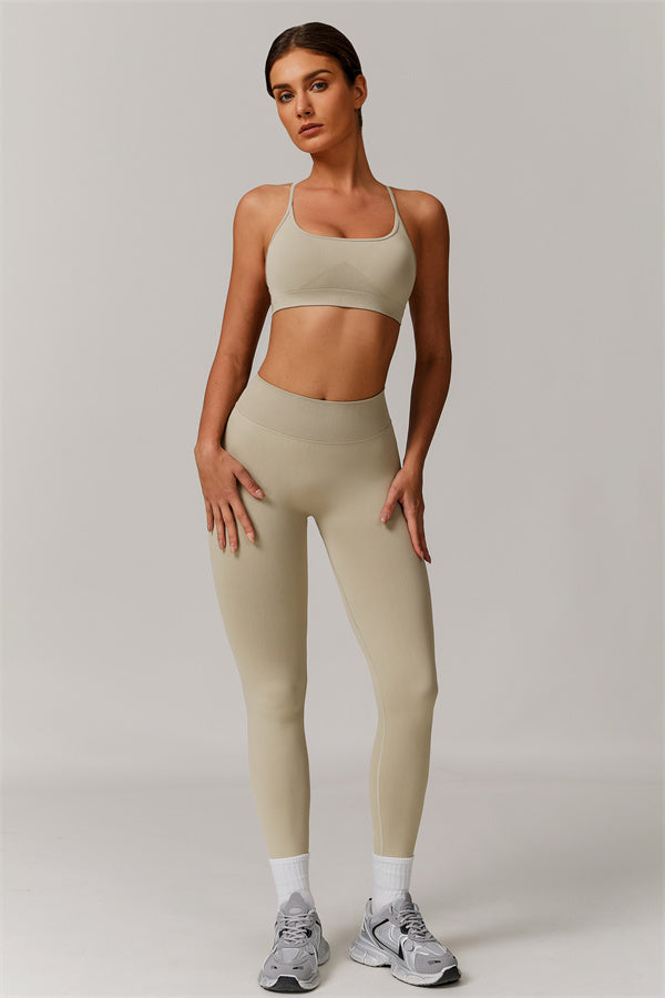 Conjunto de 2 piezas de sujetador deportivo y leggings Nova Luxe