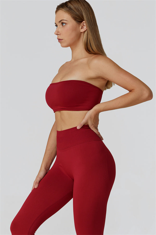 Conjunto de 2 piezas de leggings y sujetador deportivo Reign