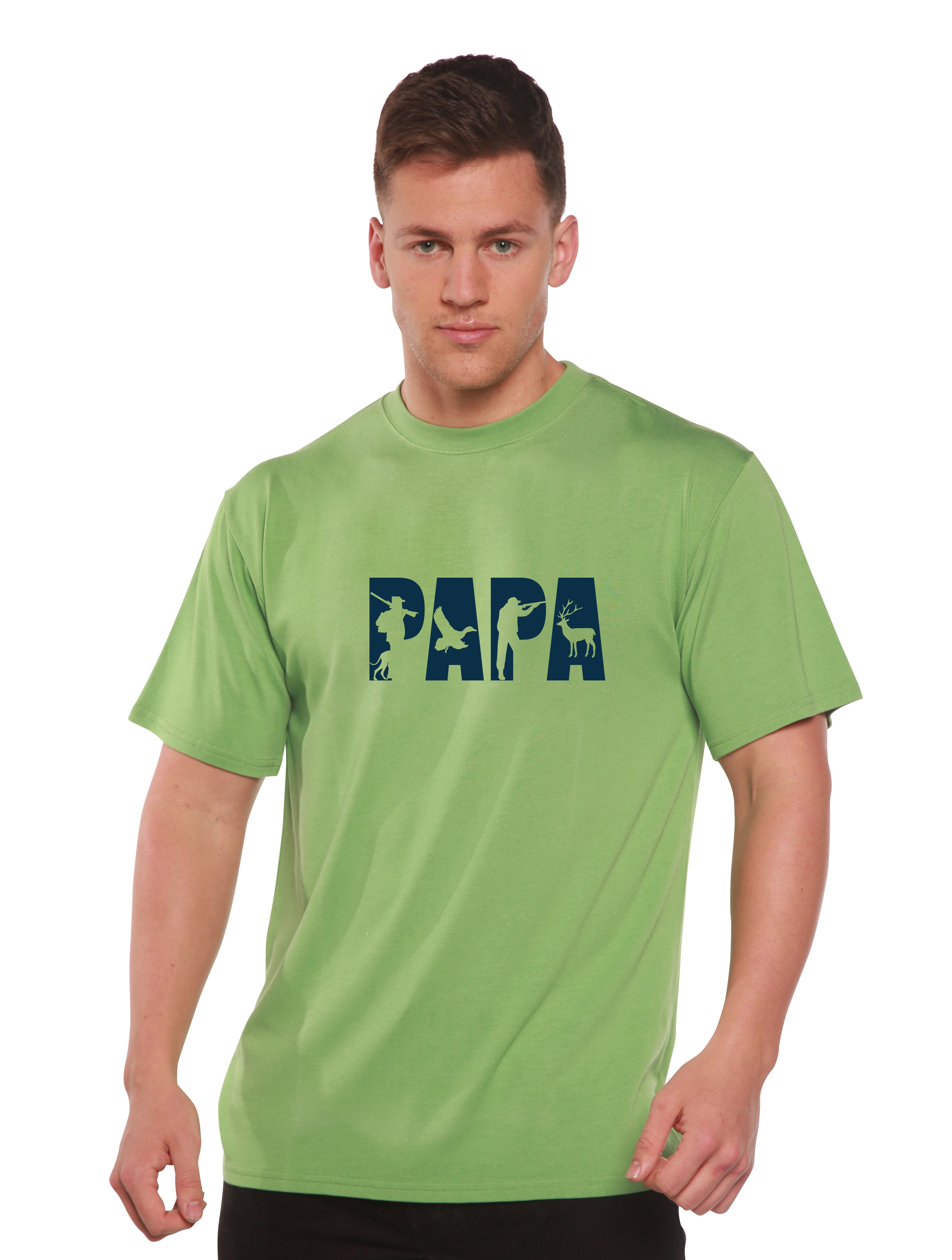 Camiseta gráfica de manga corta de bambú/algodón orgánico PAPA para hombre