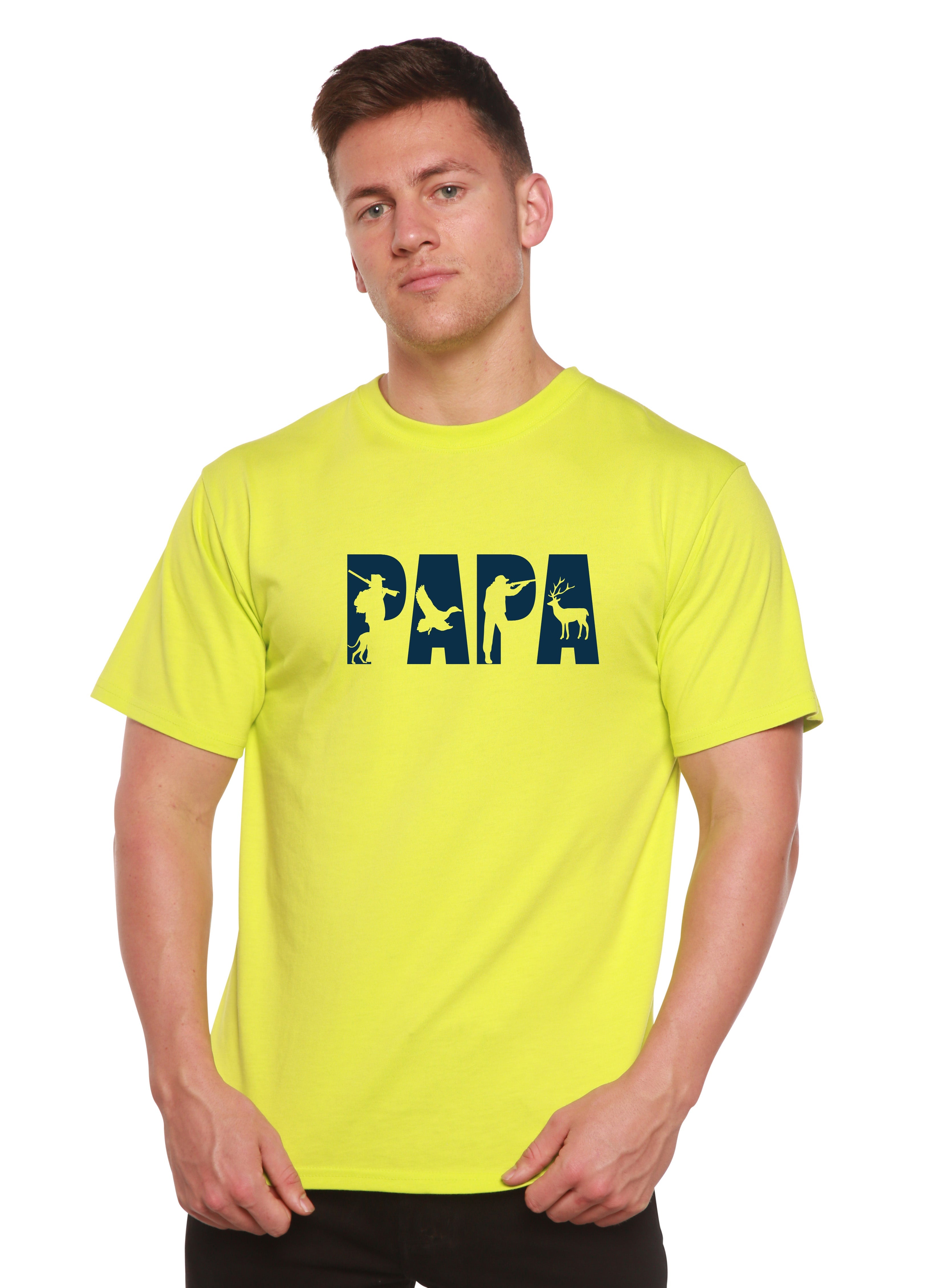 Camiseta gráfica de manga corta de bambú/algodón orgánico PAPA para hombre
