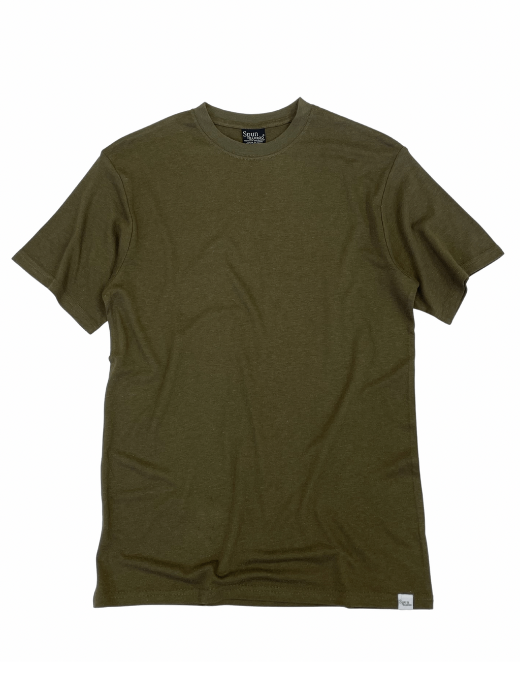 Camiseta de manga corta de viscosa de bambú y algodón orgánico personalizada para hombre
