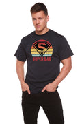 Camiseta gráfica de manga corta para hombre "Super Papá" de bambú viscosa/algodón orgánico