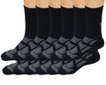 Calcetines de tripulación de viscosa de bambú Be Like unisex color negro - Paquete de 12