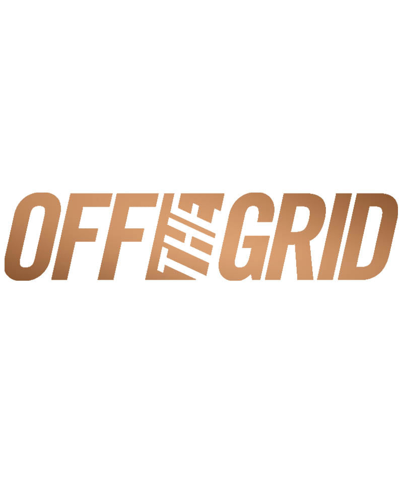 CALCOMANÍA DE LOGOTIPO SÓLIDO OFF THE GRID - 7 Colores