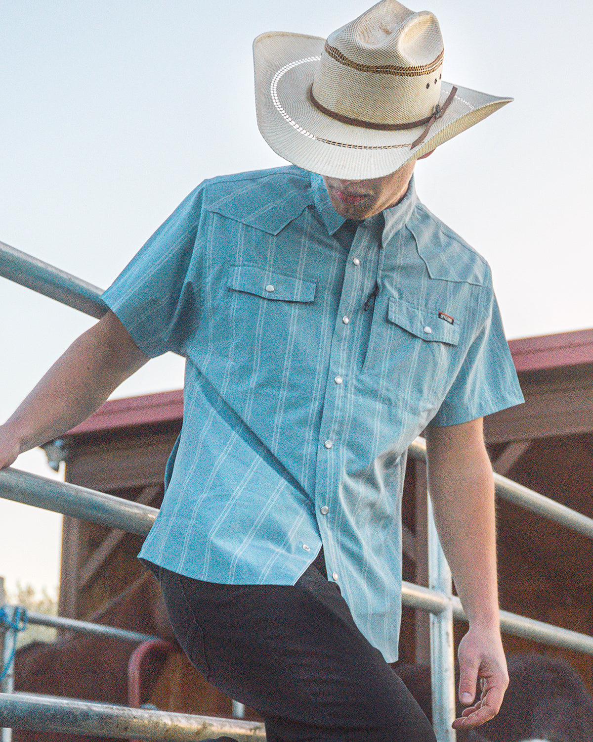 Camisa Daryll SS - Azul Medio