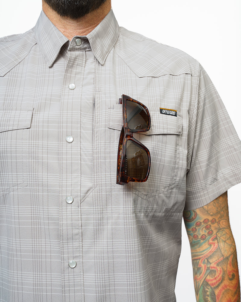 Camisa Deke SS - Gris tormenta