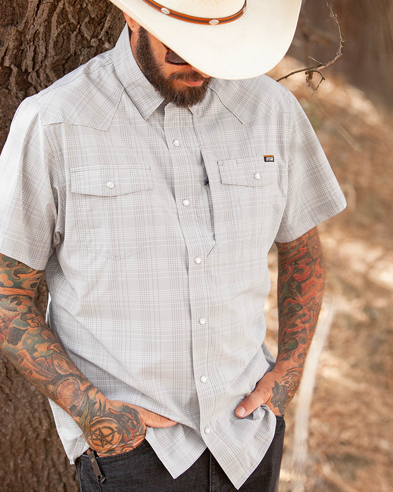Camisa Deke SS - Gris tormenta