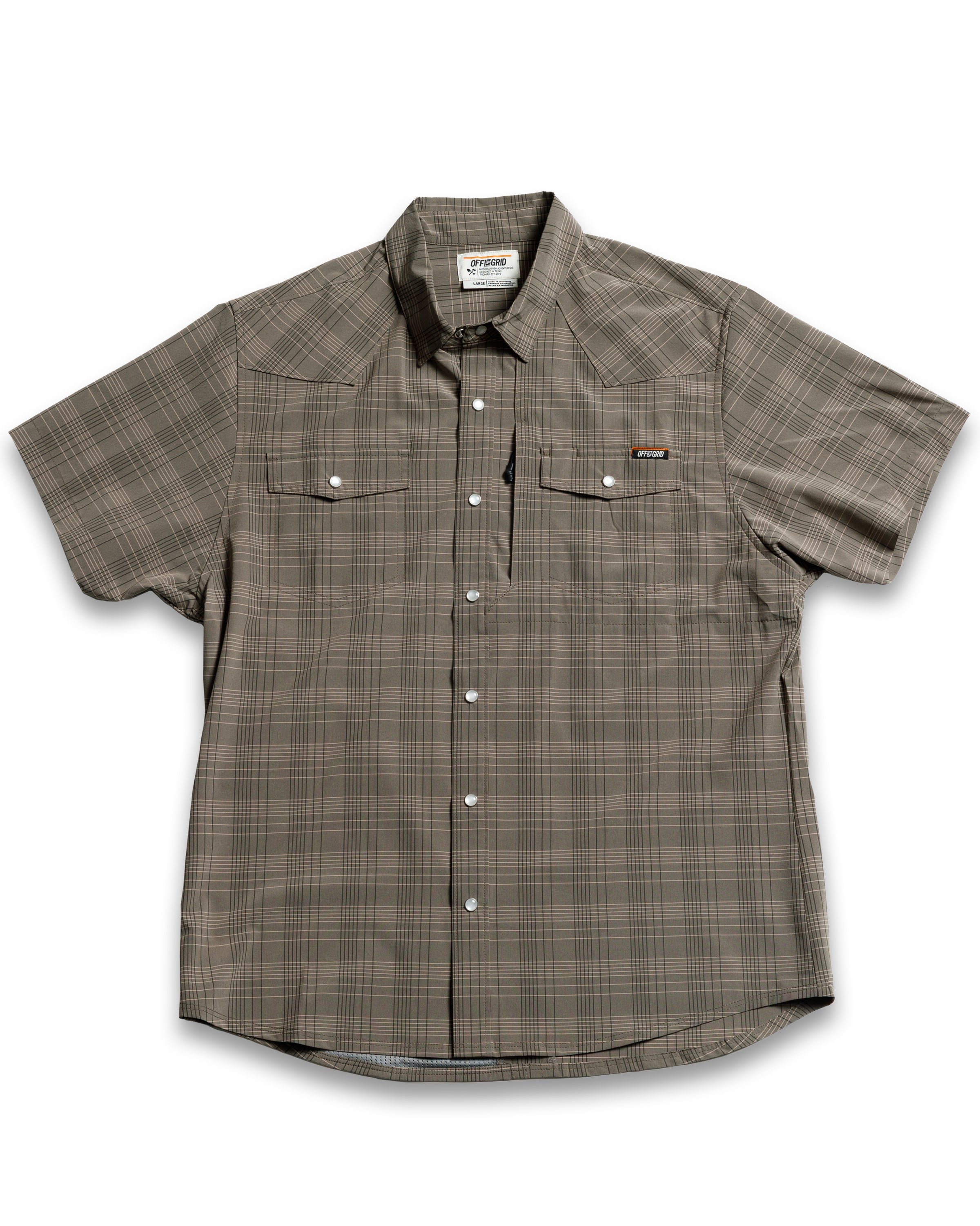Camisa Deke SS - Marrón Beluga