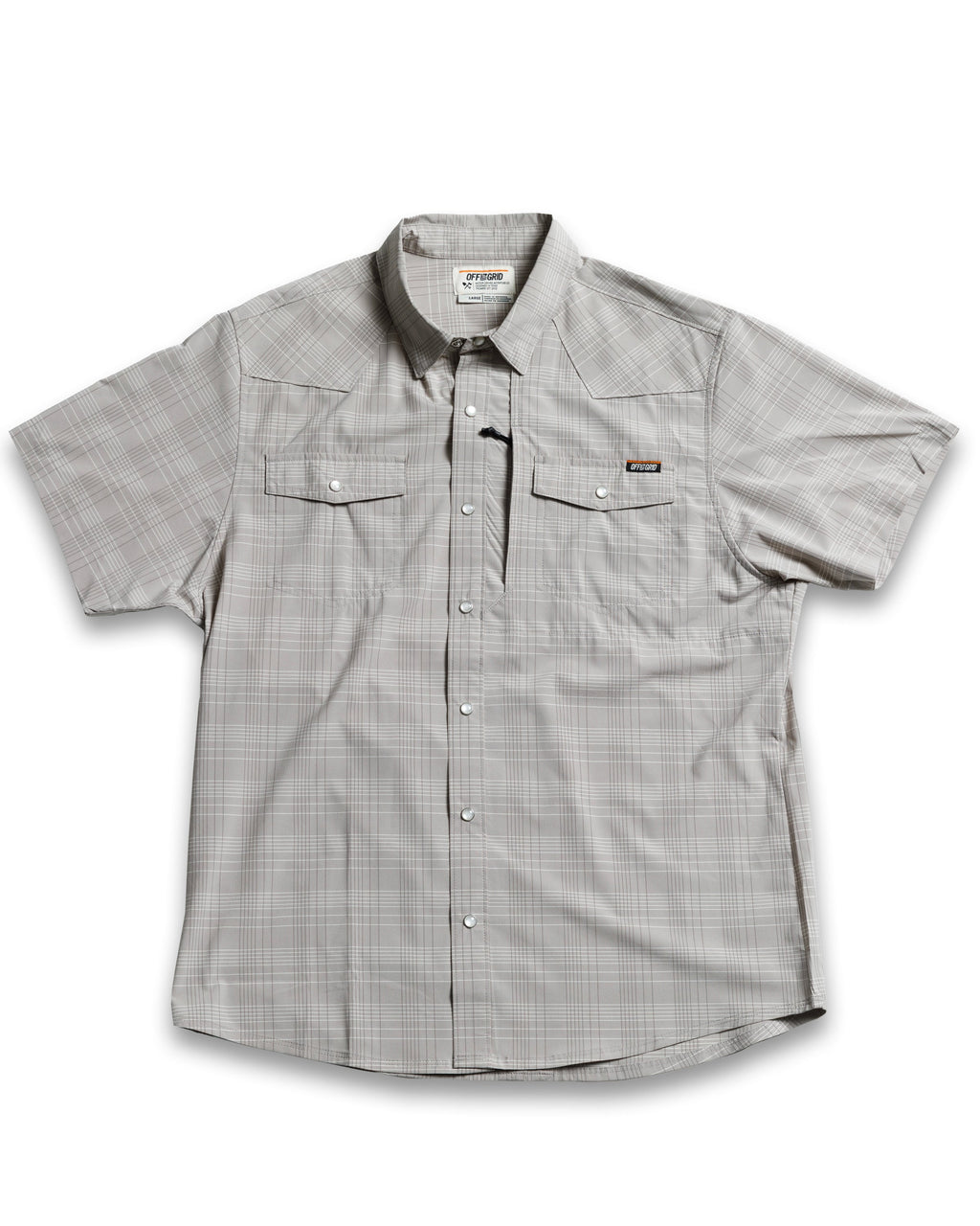 Camisa Deke SS - Gris tormenta