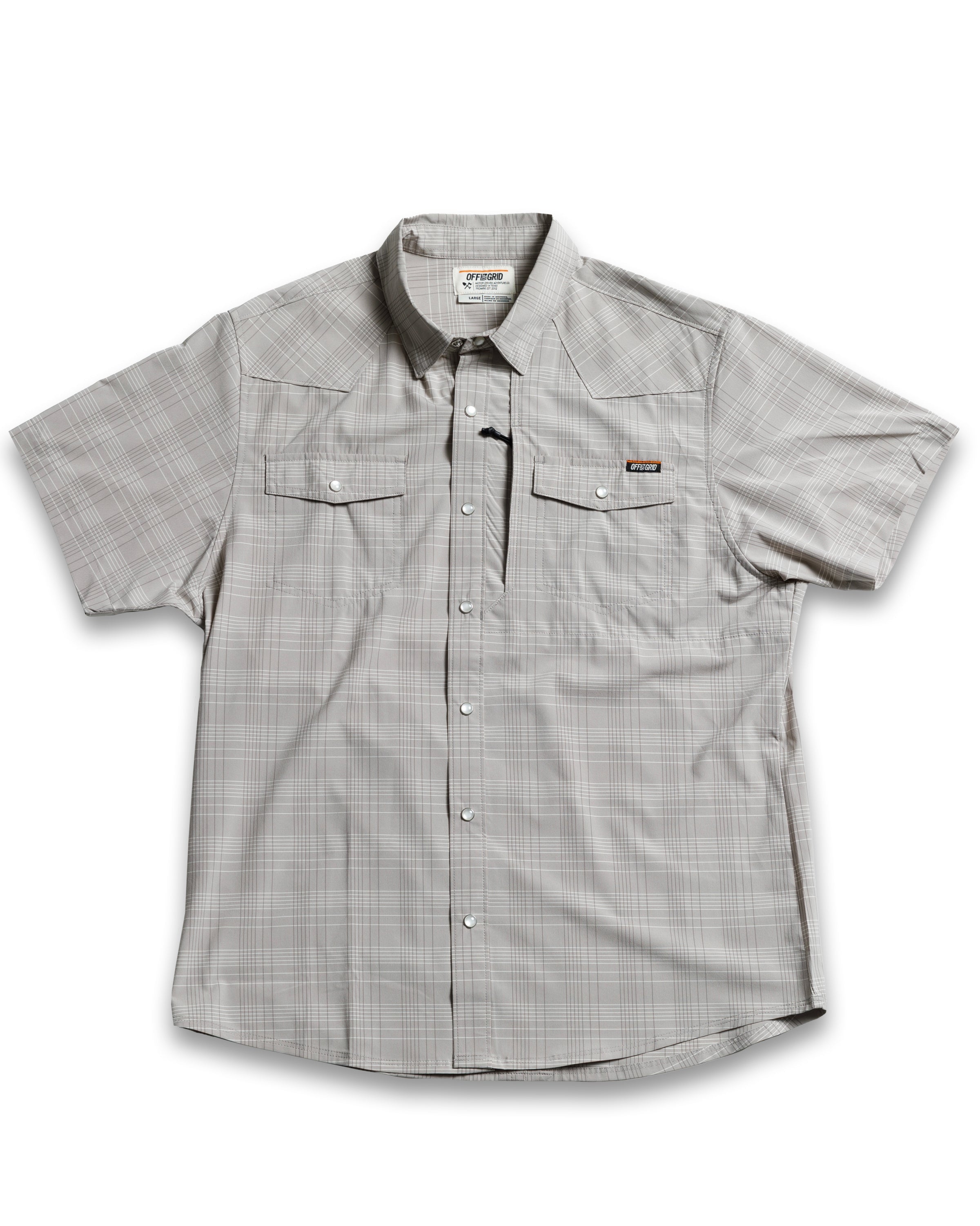 Camisa Deke SS - Gris tormenta