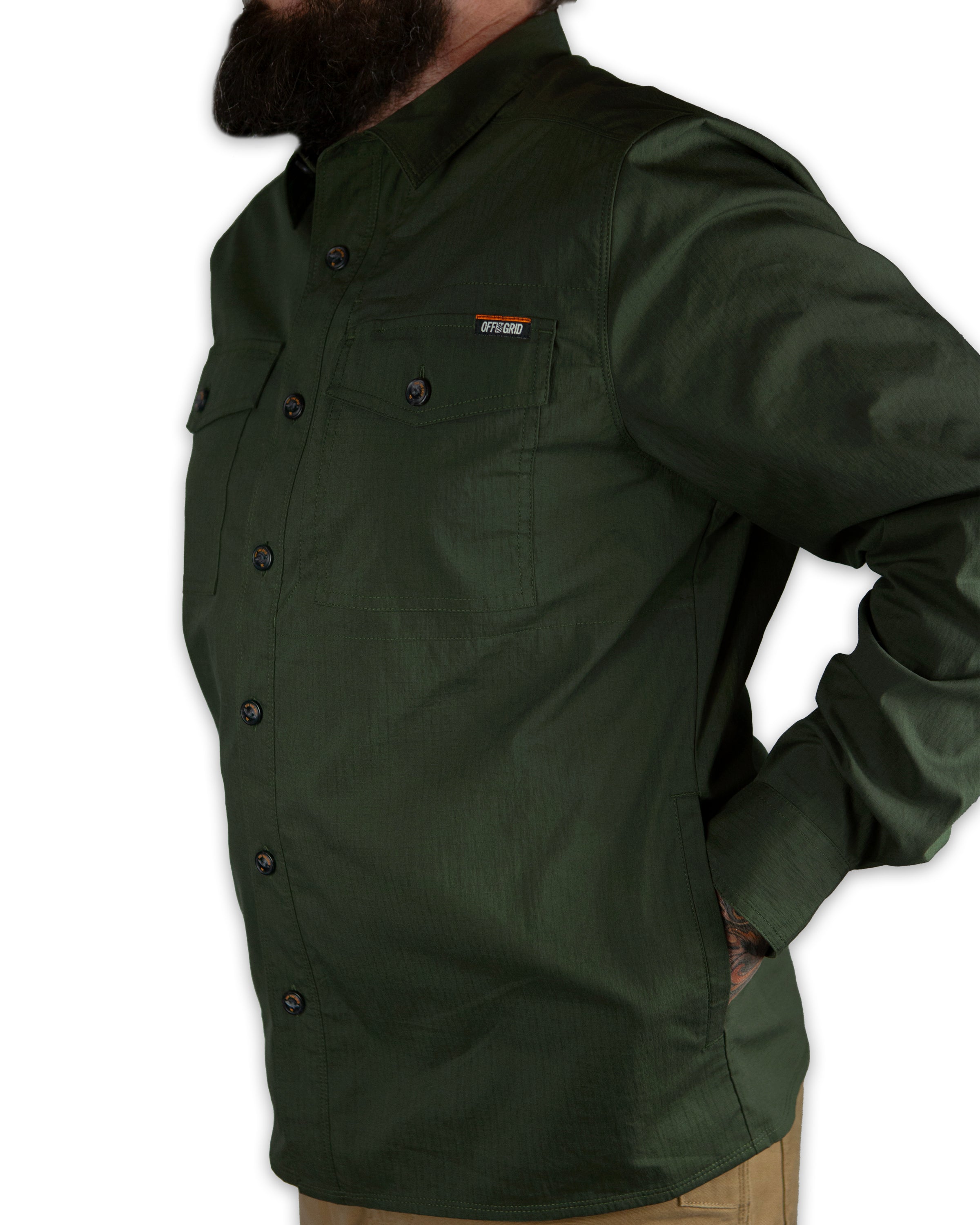 Echo Bravo LS Shirt - Army