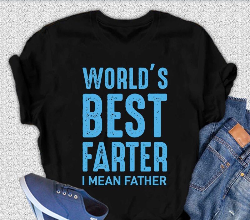 Camiseta de manga corta con estampado "El mejor pedorreador del mundo" de viscosa de bambú y algodón orgánico para hombre