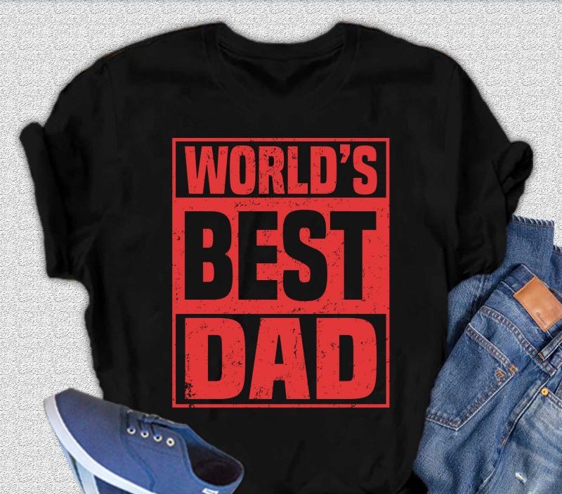 Camiseta Gráfica de Manga Corta para Hombre de Viscosa de Bambú y Algodón Orgánico "El Mejor Papá del Mundo"