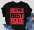 Camiseta Gráfica de Manga Corta para Hombre de Viscosa de Bambú y Algodón Orgánico "El Mejor Papá del Mundo"