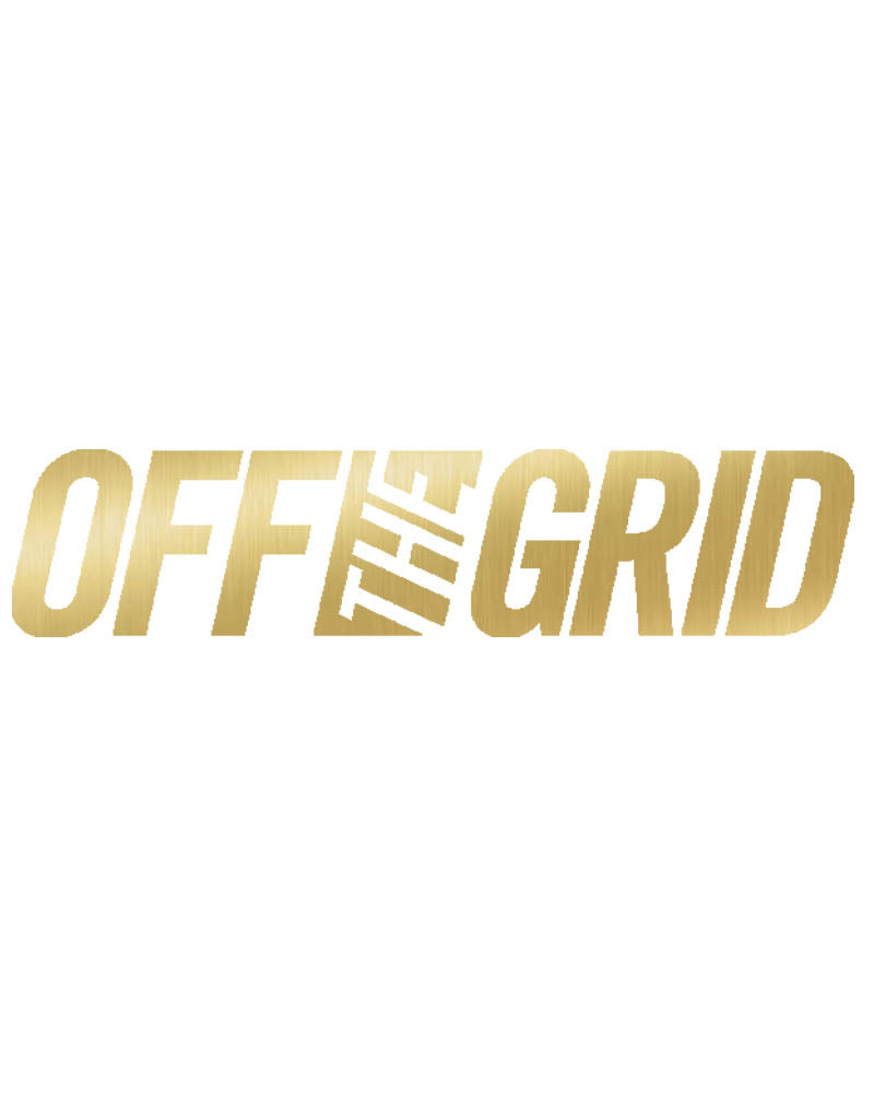 CALCOMANÍA DE LOGOTIPO SÓLIDO OFF THE GRID - 7 Colores