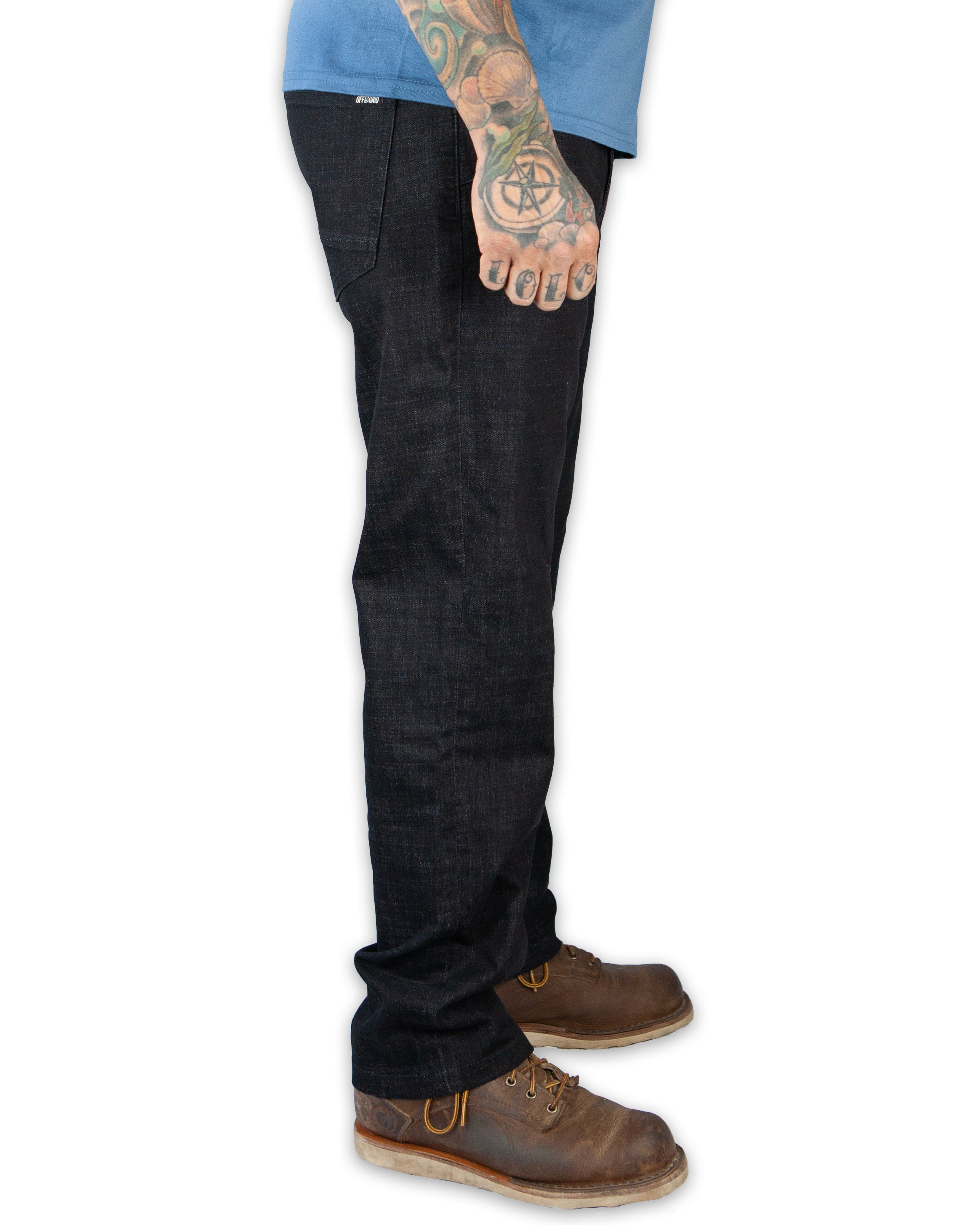 Hideout Denim Corte Estándar - Negro