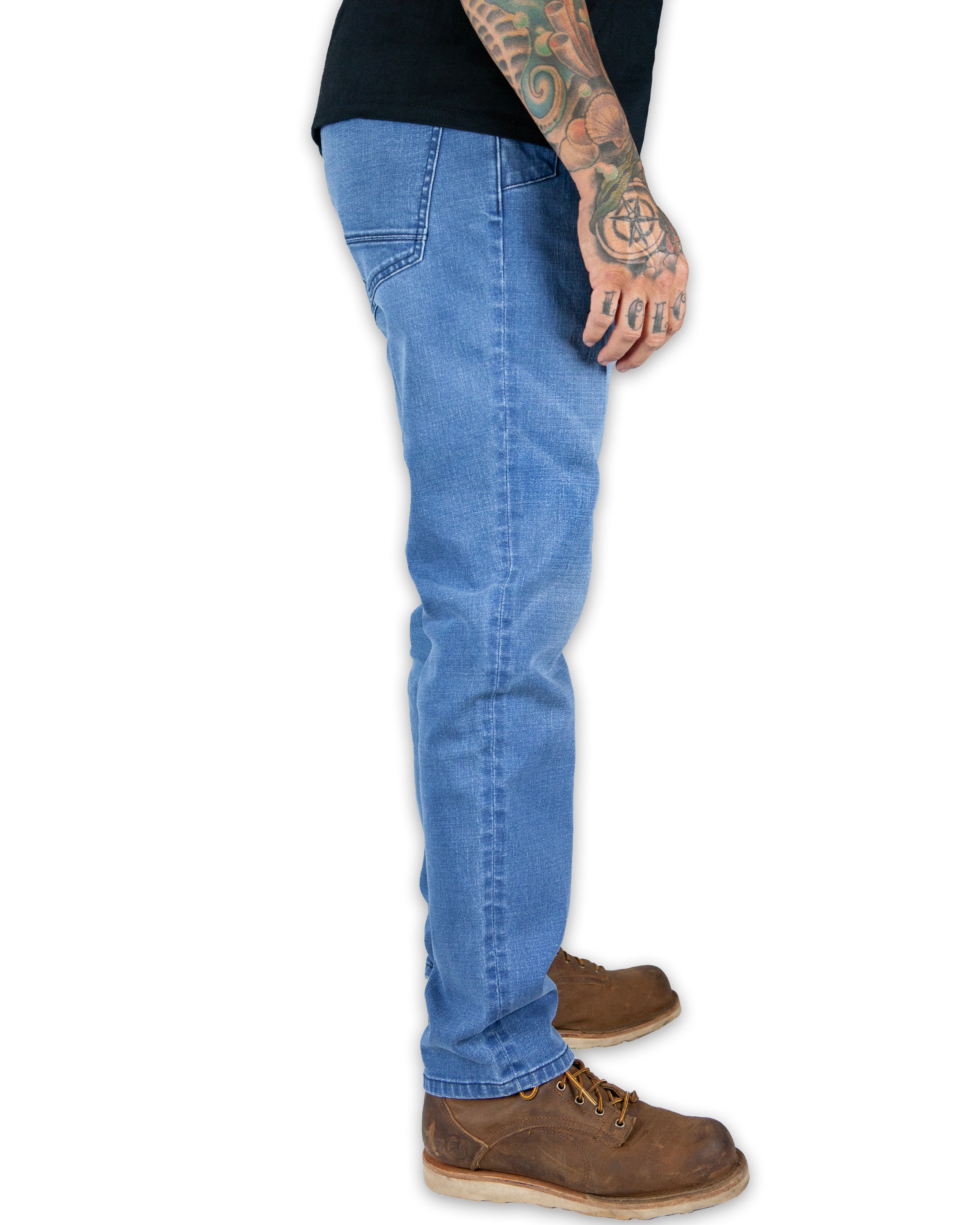 Pantalones Hideout Denim Taper Fit - Lavado Vintage