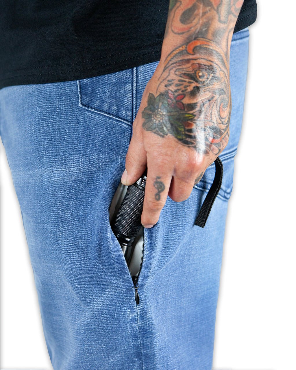 Pantalones Hideout Denim Taper Fit - Lavado Vintage