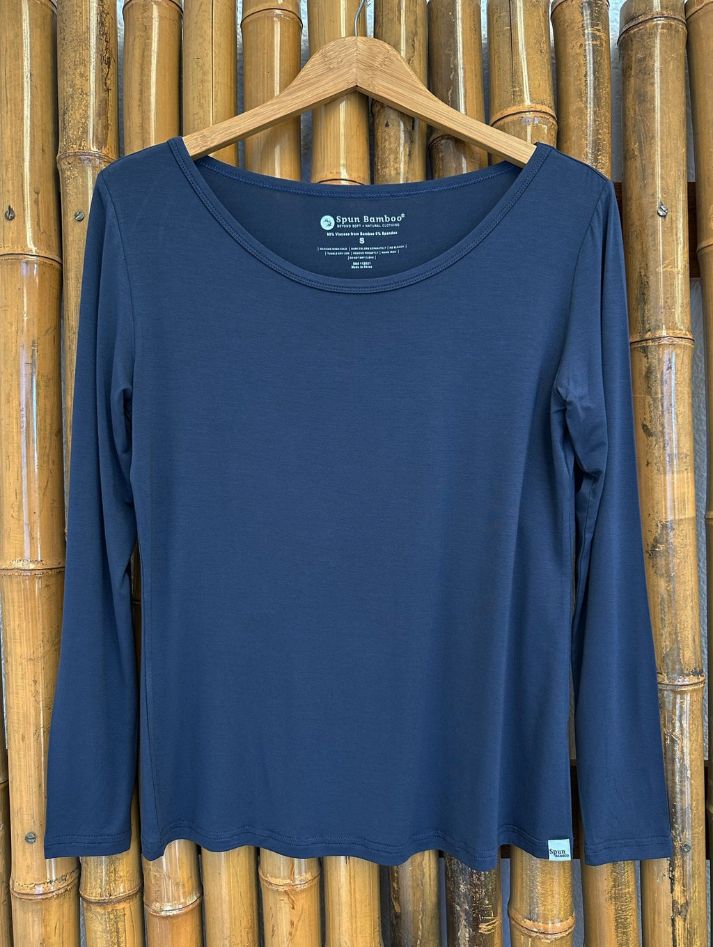 Camiseta de manga larga de bambú Lounge para mujer