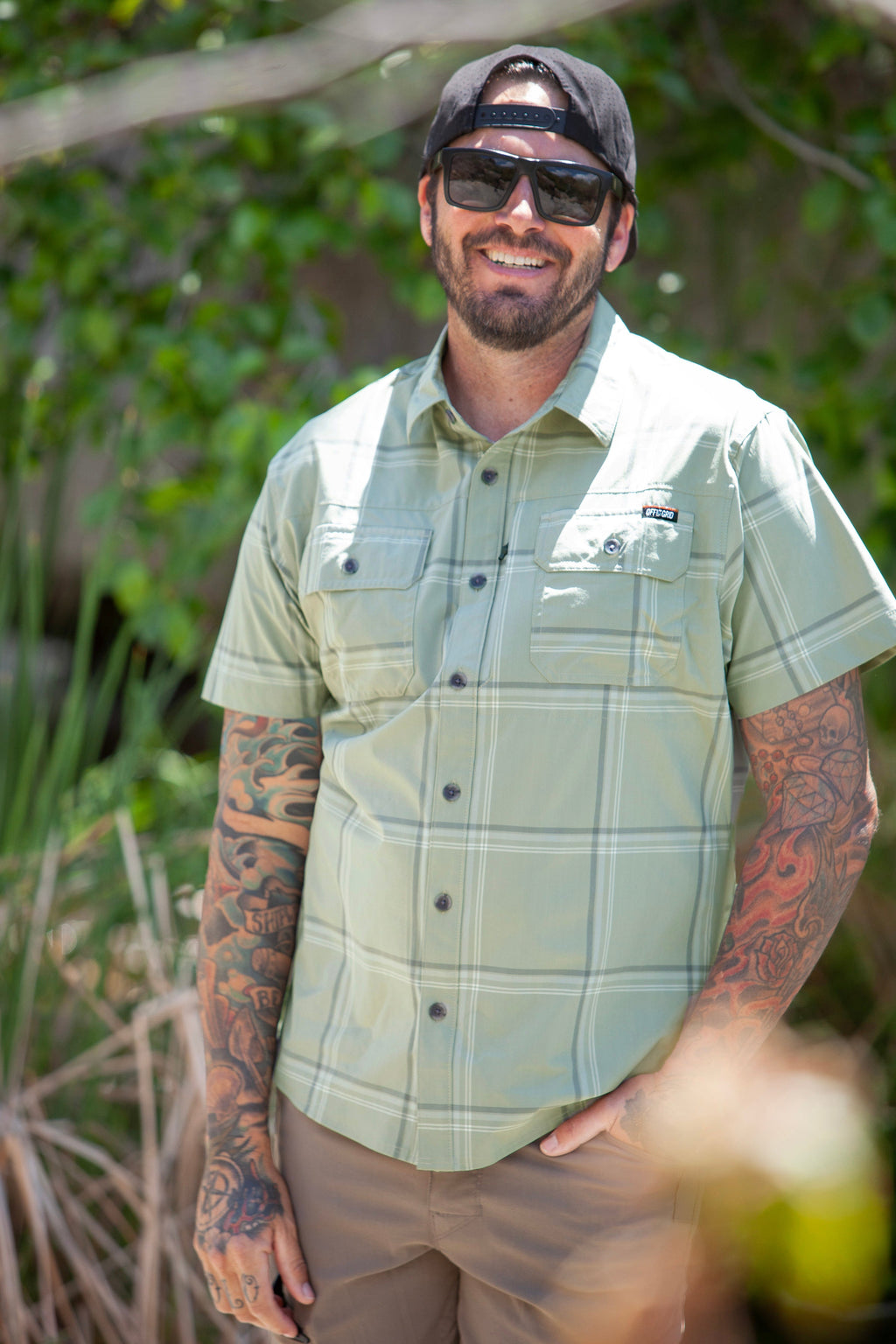 Camisa Jack Knife SS - Verde Salvia
